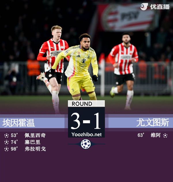 埃因霍温vs<a href=/zuqiu/juventus/ target=_blank class=infotextkey>尤文图斯</a>