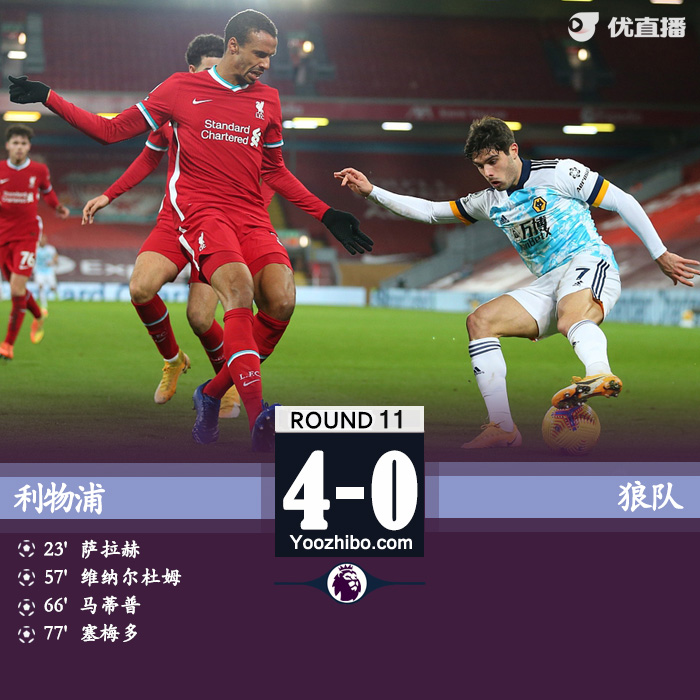 <a href=/zuqiu/liverpool/ target=_blank class=infotextkey>利物浦</a>4-0狼队